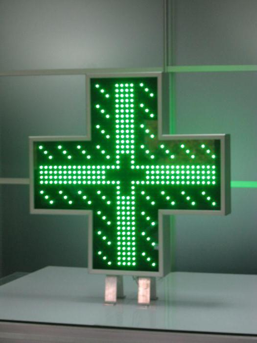 Какую подсветку выбрать для аптечного креста?